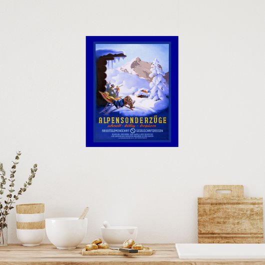 poster voor wintersport (Keuken)