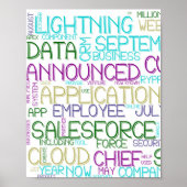 Poster voor Word Cloud Salesforce (Voorkant)