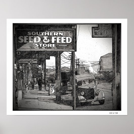 Poster voor zaaigoed- en voederkunst (Voorkant)