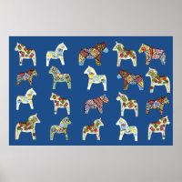 Poster voor zaaigoed van Dala Horses