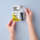 Poster voor zakelijke marketing flyer (Hand)