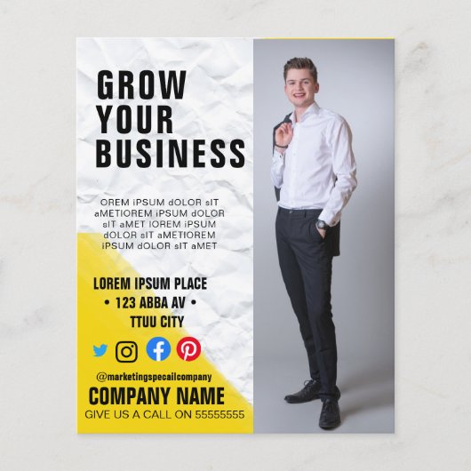 Poster voor zakelijke marketing flyer (Voorkant)