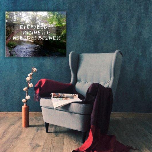 Poster voor zakelijke proverb-brug voor iedereen