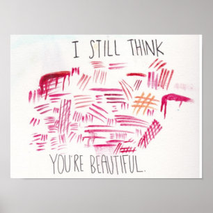 Poster voor zelfbeschadiging en acceptatie