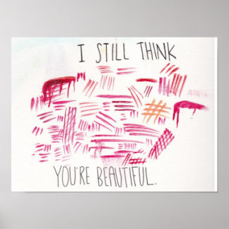 Poster voor zelfbeschadiging en acceptatie