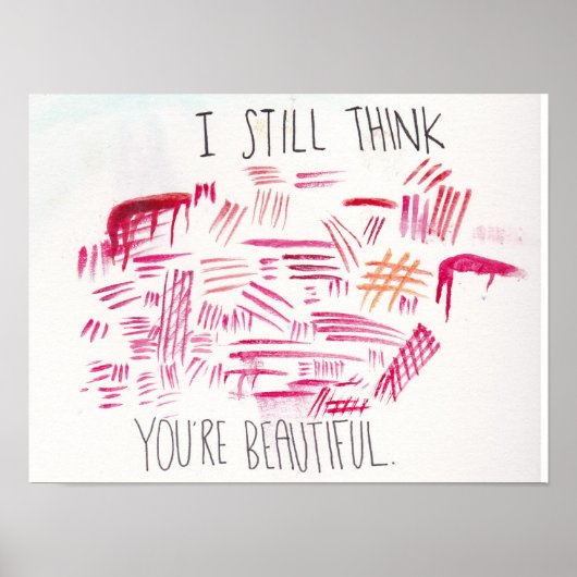 Poster voor zelfbeschadiging en acceptatie (Voorkant)