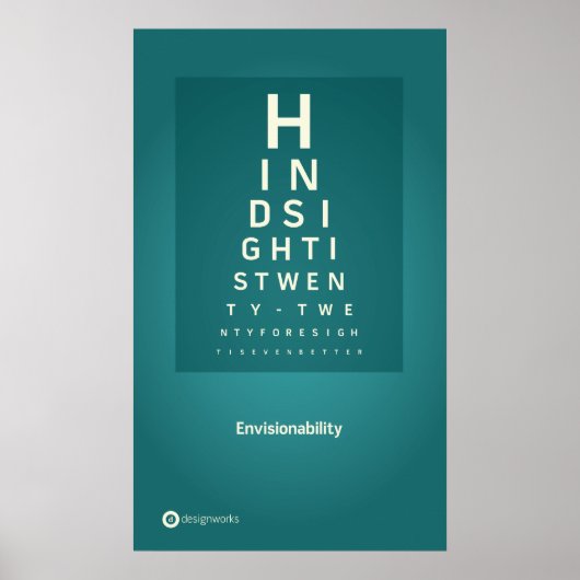 Poster voor zichtbaarheid 18 x 30 inch (Voorkant)