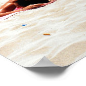 Poster voor zondbaden voor meisjes/afdrukken (Hoek)