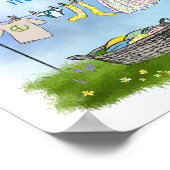 Poster voor zonne- en windenergie Energiebesparing (Hoek)