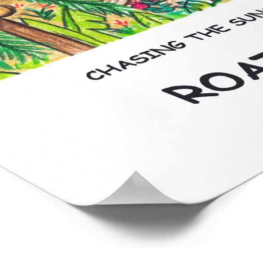 Poster voor zonnebaden (Hoek)