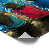 Poster voor zonneschermen voor gezinnen en strande (Hoek)