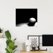 Poster voor zwart-wit Basketball (Thuiskantoor)