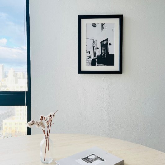 Poster voor zwart-witkoffie Winkelen voor fotograf