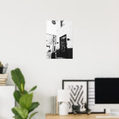 Poster voor zwart-witkoffie Winkelen voor fotograf (Thuiskantoor)