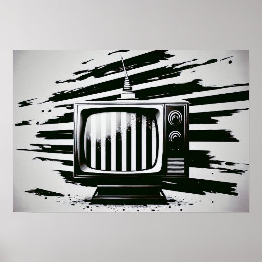 poster voor zwart-wittv (Voorkant)