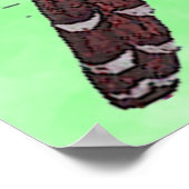 Poster voor zwarte en geelkopvogels (Hoek)