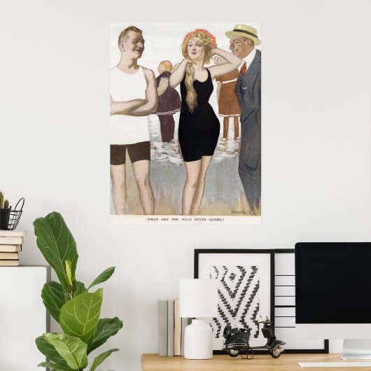  Poster voor zwemschoonheid (Thuiskantoor)