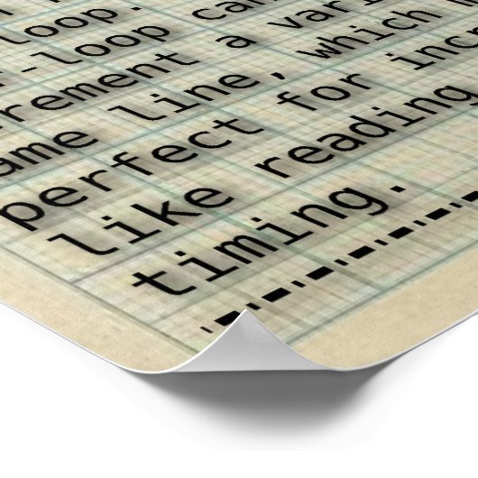 poster "Voorwaarden bij programmering" (Hoek)