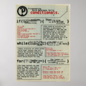 poster "Voorwaarden bij programmering" (Voorkant)