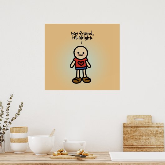 poster vriend. (Keuken)