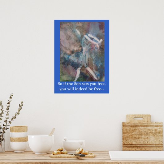 poster "Vrij instellen" (Keuken)
