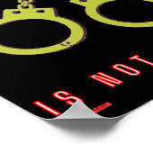 poster "VRIJE SPEECH IS GEEN CRIMINALITEIT" (Hoek)