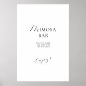 Poster Vrijgezellenfeest in een elegante stijl. (Voorkant)