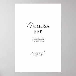 Poster Vrijgezellenfeest in een elegante stijl.