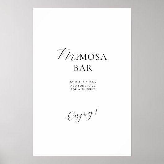 Poster Vrijgezellenfeest in een elegante stijl. (Voorkant)