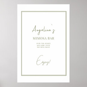 Poster Vrijgezellenfeest in een elegante stijl.