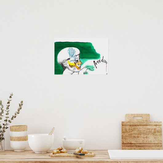 Poster "Vrijheid" (Keuken)