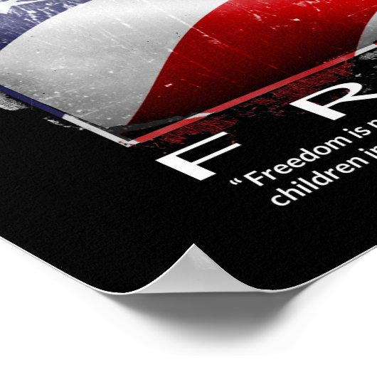 poster "VRIJHEID" (Hoek)