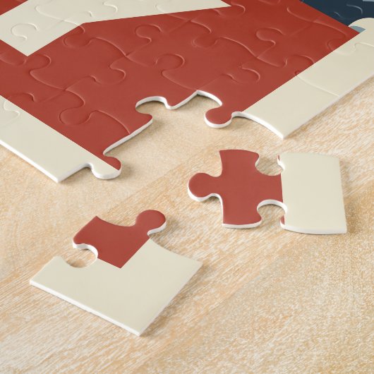 poster "Vrijheid" van 4 juli op  wijze, patriottis Legpuzzel (Zijkant)