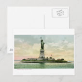 Poster "Vrijheidsbeeld". New York. Briefkaart (Voorkant / Achterkant)