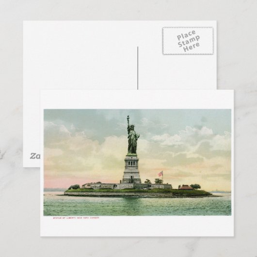  Poster "Vrijheidsbeeld". New York. Briefkaart (Voorkant / Achterkant)