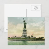 Poster "Vrijheidsbeeld". New York. Briefkaart (Voorkant / Achterkant)