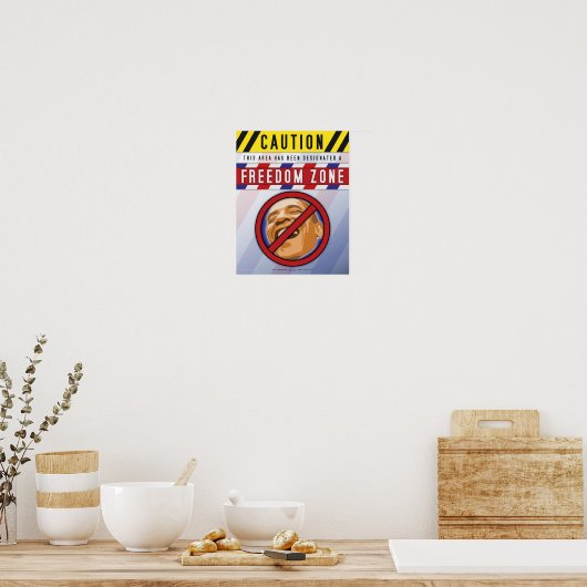 Poster Vrijheidszone (Keuken)