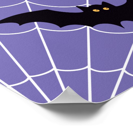 Poster "Vrolijk en griezelig Halloween!" (Hoek)