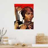 POSTER ~ Vrouwenrechten Gelijke beloning voor geli (Keuken)