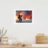 Poster vuur (Keuken)