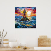 Poster vuurtoren (Keuken)