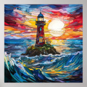 Poster vuurtoren (Voorkant)