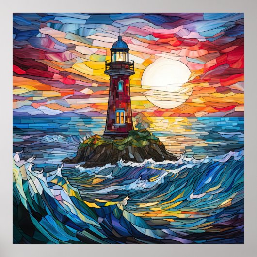 Poster vuurtoren (Voorkant)