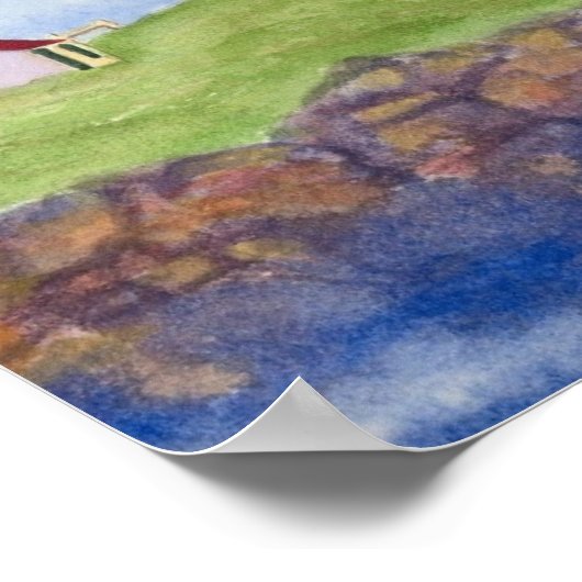 Poster vuurtoren (Hoek)