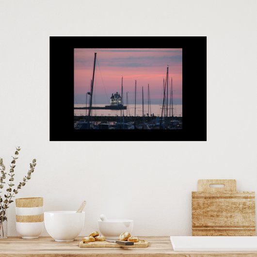 Poster vuurtoren (Keuken)