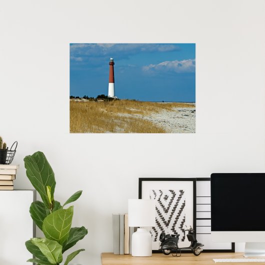 Poster vuurtoren van Barnegat (Thuiskantoor)
