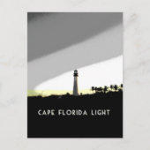 Poster vuurtoren van Cape Florida Briefkaart (Voorkant)