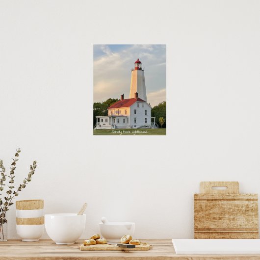 Poster vuurtoren van Sandy Hook (Keuken)