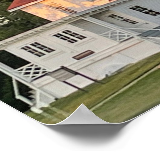 Poster vuurtoren van Sandy Hook (Hoek)