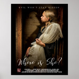 Poster - "Waar is ze?"Maat: 16 x 20 inch - herzien